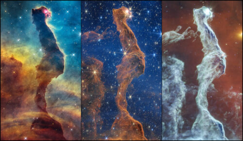 Cat’s Head Nebula (Hubble & Webb images)