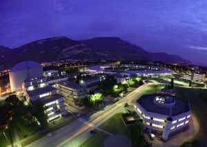 Aerial view of the EPN campus Grenoble (Copyright ILL / Peter Ginter)