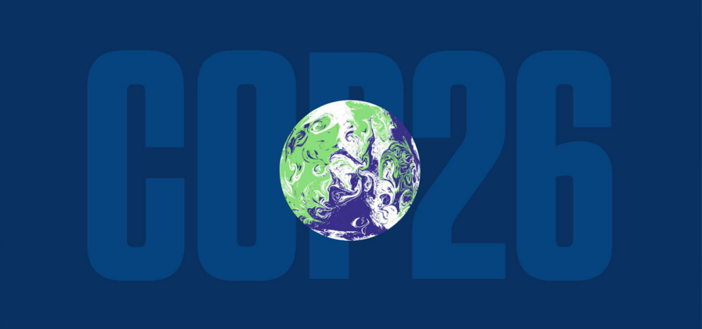logo of COP26 linknig to the COP26 webpage