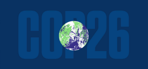 Logo of the 2021 United Nations Climate Change Conference (COP26)