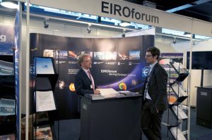 The EIROforum information stand at ICRI 2012