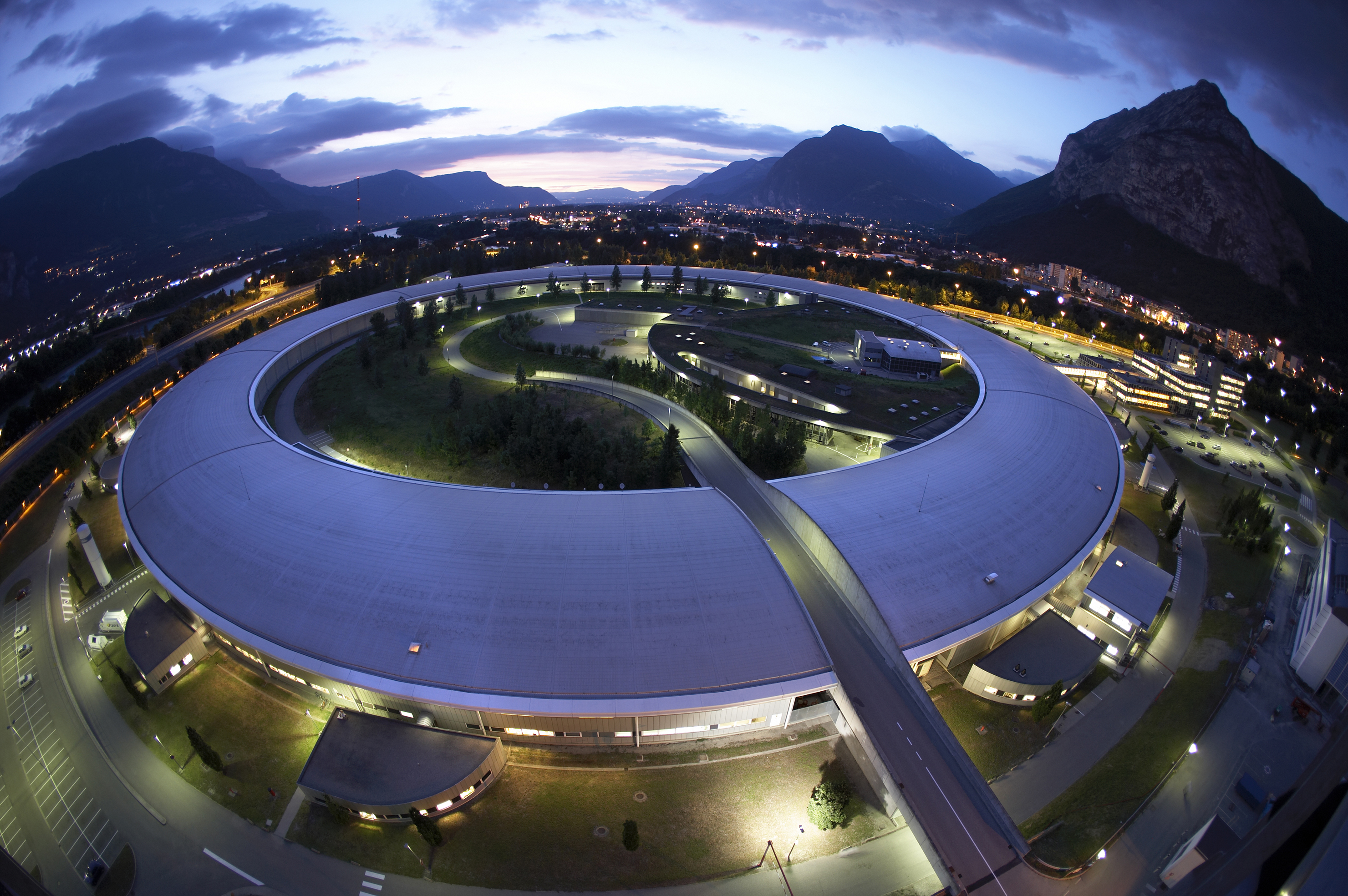 The storage ring of the European Light Source (ESRF) in Grenoble.