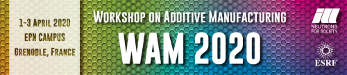 Key visual for the Workshop on Additive Manufacturing 2020 (WAM2020)