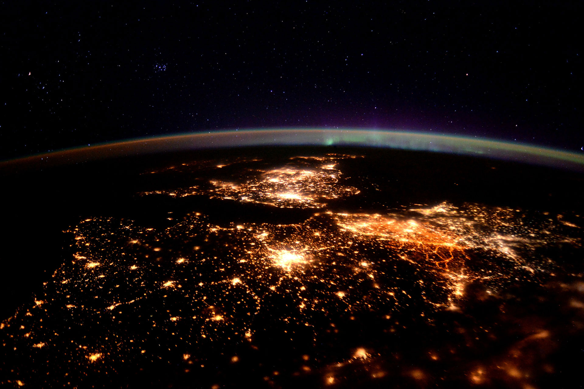 Waving at Europe (Credit: ESA/NASA)